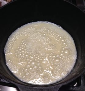 The early roux of oil and flour