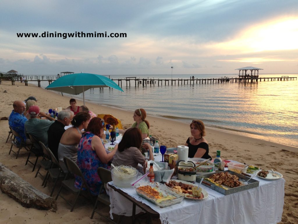 Dining With Mimi on the beach www.diningwithmimi.com