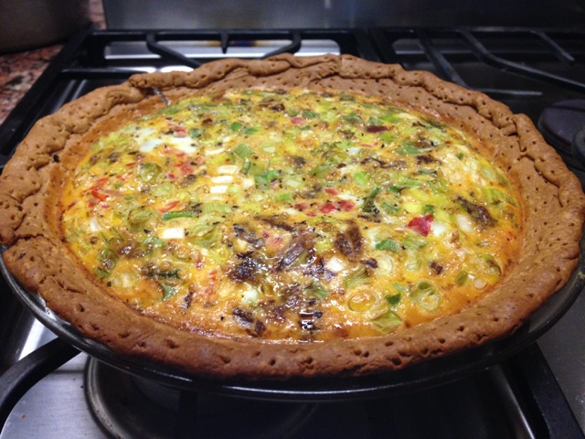 Smoky Egg Pie with Sausage and Onions             Date: 10-22-16