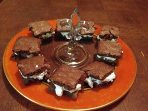 Chocolate Mint Bites with a Coconut Cloud