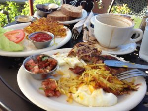 Full Breakfast served in Laguana Beach