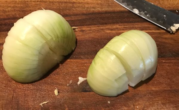 Cutting Board with Onion