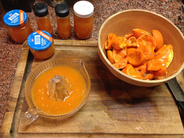 Juicing satsumas for preserving in freezer