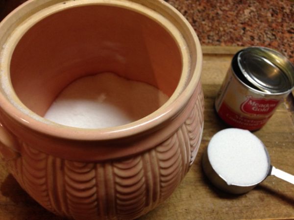 Shawnee Pottery Sugar Canister with Sweetened Condensed Milk