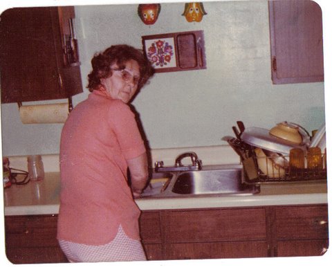 Granny doing dishes 