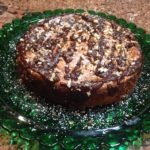 Cafe Cheesecake with Pecans and Drizzled Chocolate