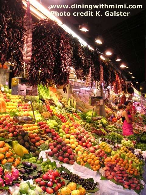 Fruit Vendor Barcelona Market