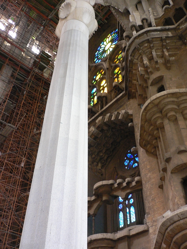 Inside Basilica De La Sagrada Familia