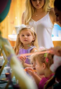 Little artists painting in tutus and having fun Painting in Tutu's is fun