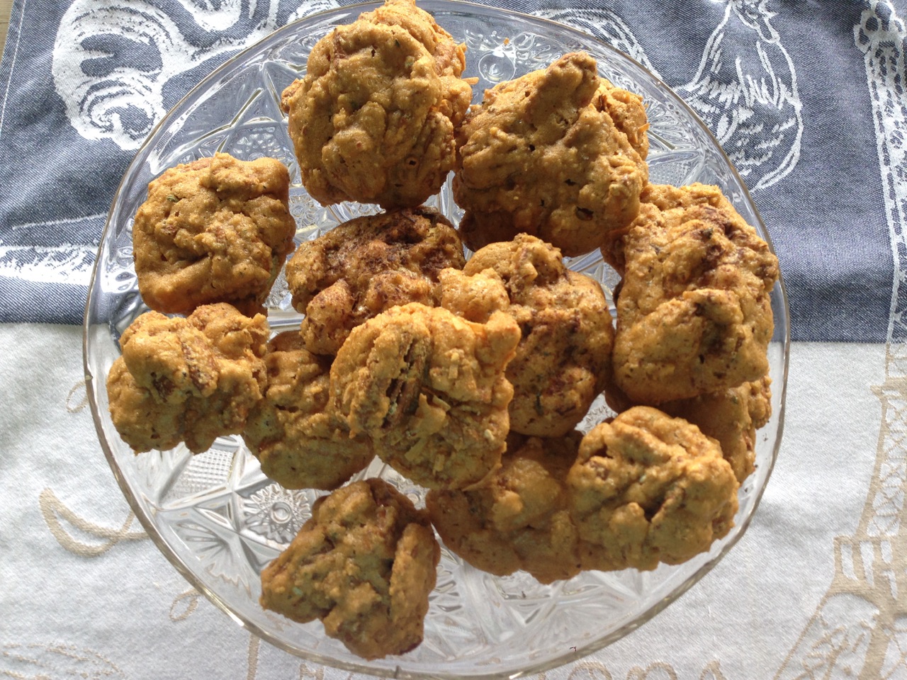 Brown Sugar Bites on Cake plate