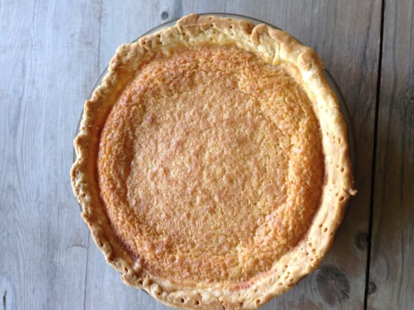 An old fashioned Coconut Chess Pie
