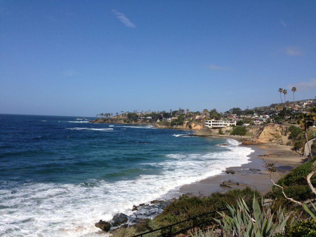 Shoreline in Laguana Beach