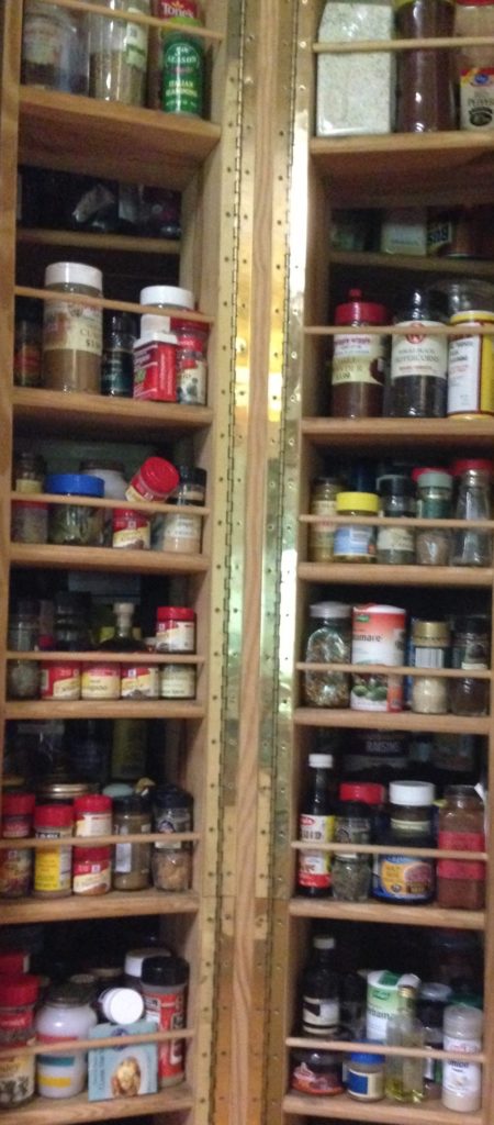 Stocked pantry shelves- Make aheadBeach Menu www.diningwithmimi.com