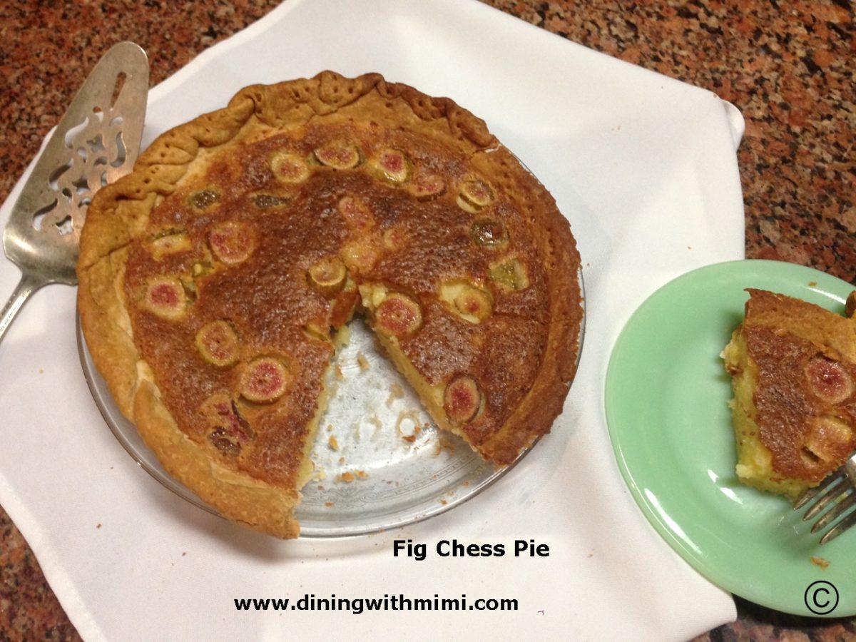 Fig Chess Pie Recipe