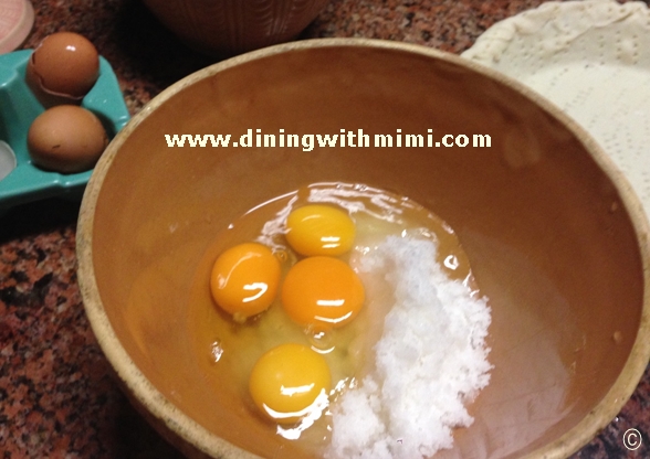 Farm Fresh Eggs for Fig Chess Pie www.diningwithmimi.com