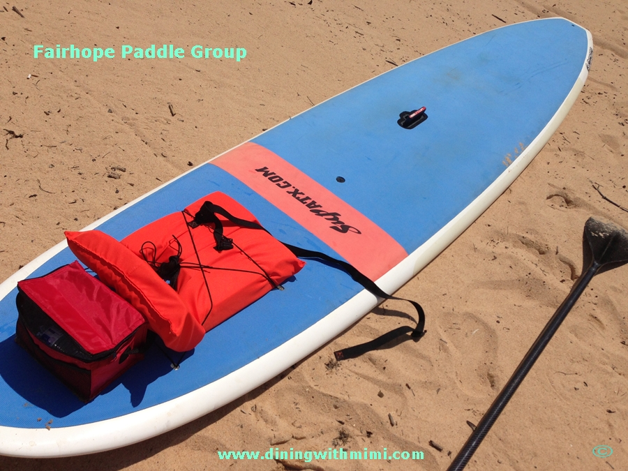 Sand, Paddle, Life Preserver and water Local Paddle Group www.diningwithmimi.com