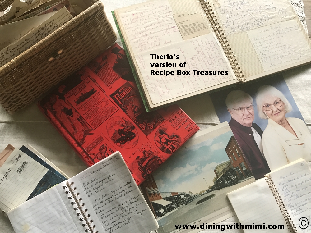 Recipe Box Treasures www.diningwithmimi.com