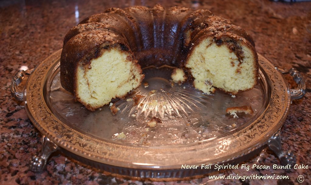 Never Fail Spirited Fig Pecan Bundt Cake www.diningwithmimi.com