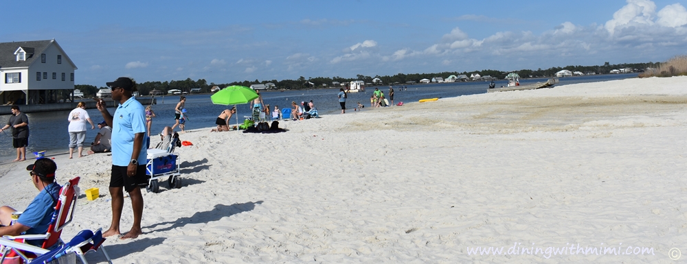 Families enjoying the beach in water, fishing, paddling Picnic packed for a Picnic Worthy Roasted Poblano Corn Salad www.diningwithmimi.com