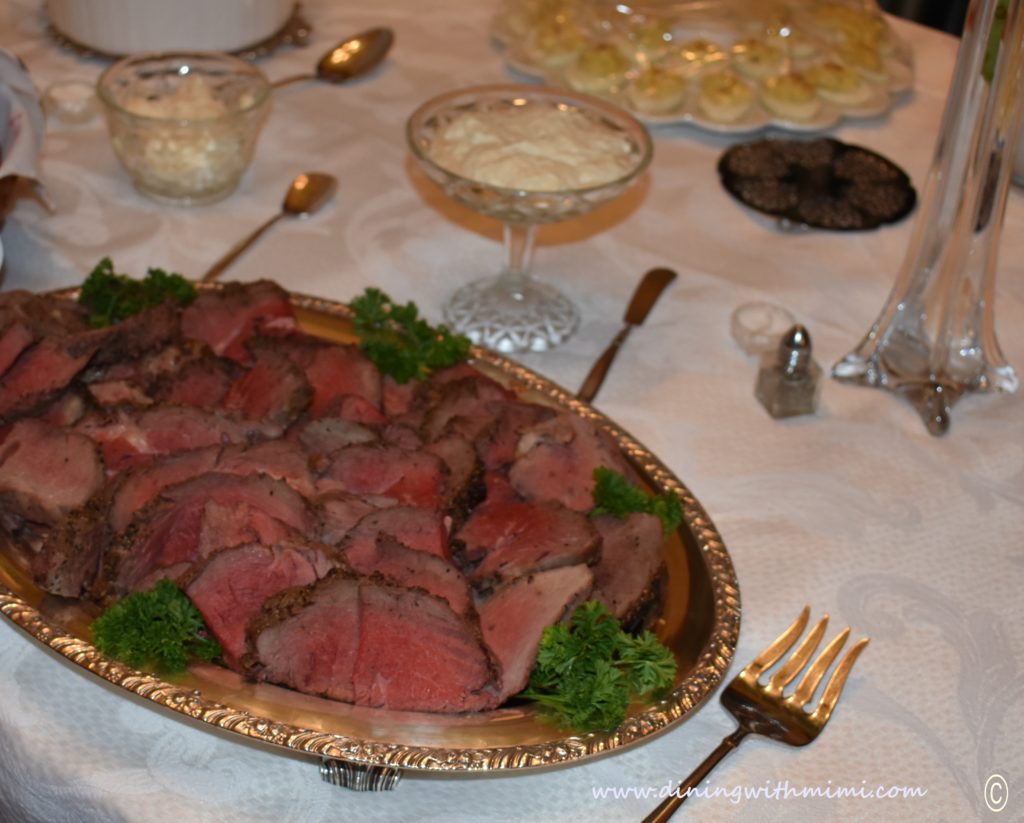 Beef Loin plated for Plan a wine tasting with friends www.diningwithmimi.com