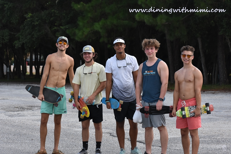 Skateboarders who Unwind on Dauphin Island www.diningwithmimi.com