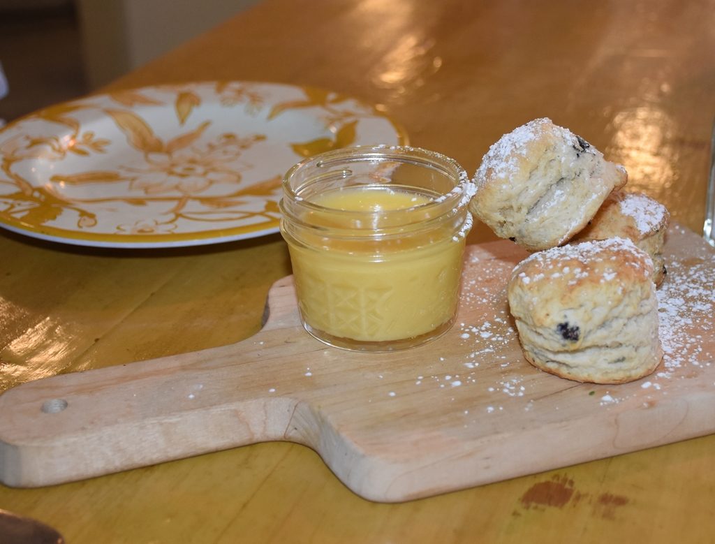 Blueberry Scone with Lemon Curd The Standard  Need a quickie- Drop into New Orleans for 48 hours www.diningwithmimi.com