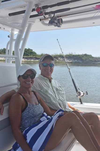 Wonder Woman and First Mate on day 2 for Fish to Table- Sriracha Kissed Fresh Snapper and More www.diningwithmimi.com