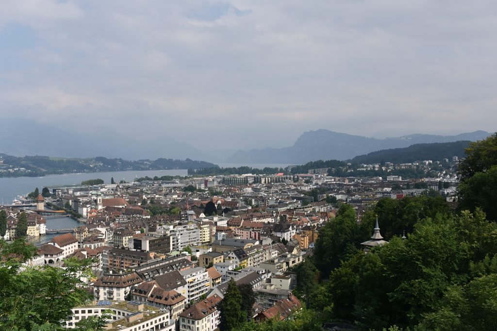 View from Chateau Gutsch Luzern Lucerne How I love thee Let me count the ways www.diningwithmimi.com