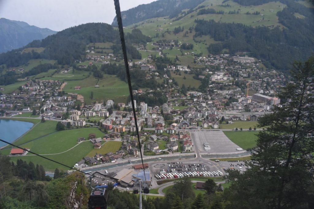 Cable Car down the Mountain for Dazed by Engelberg in July www.diningwithmimi.com