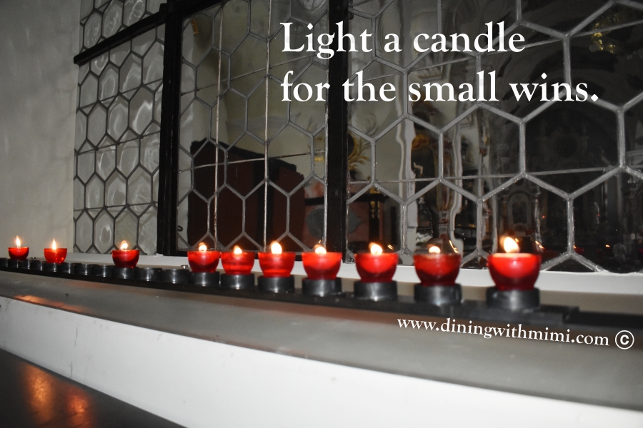 Monaster Glass window Switzerland, LIght a candle for the small wins www.diningwithmimi.com