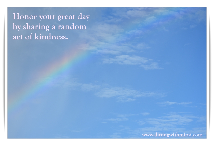 Honor each day with tips from February 2020 Hoda Wan Kenobi www.diningwithmimi.com