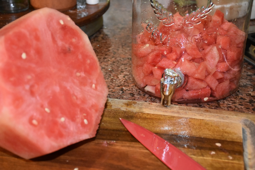 Watermelon and watermelon infused vodka is perfect for summer fun in the sun. wwwdiningwithmimi.com